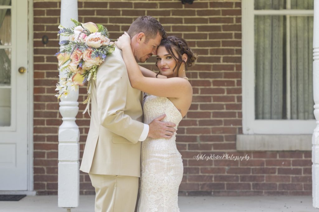 AshleyReneePhotography The Legacy Barn Wedding- Bride & Groom