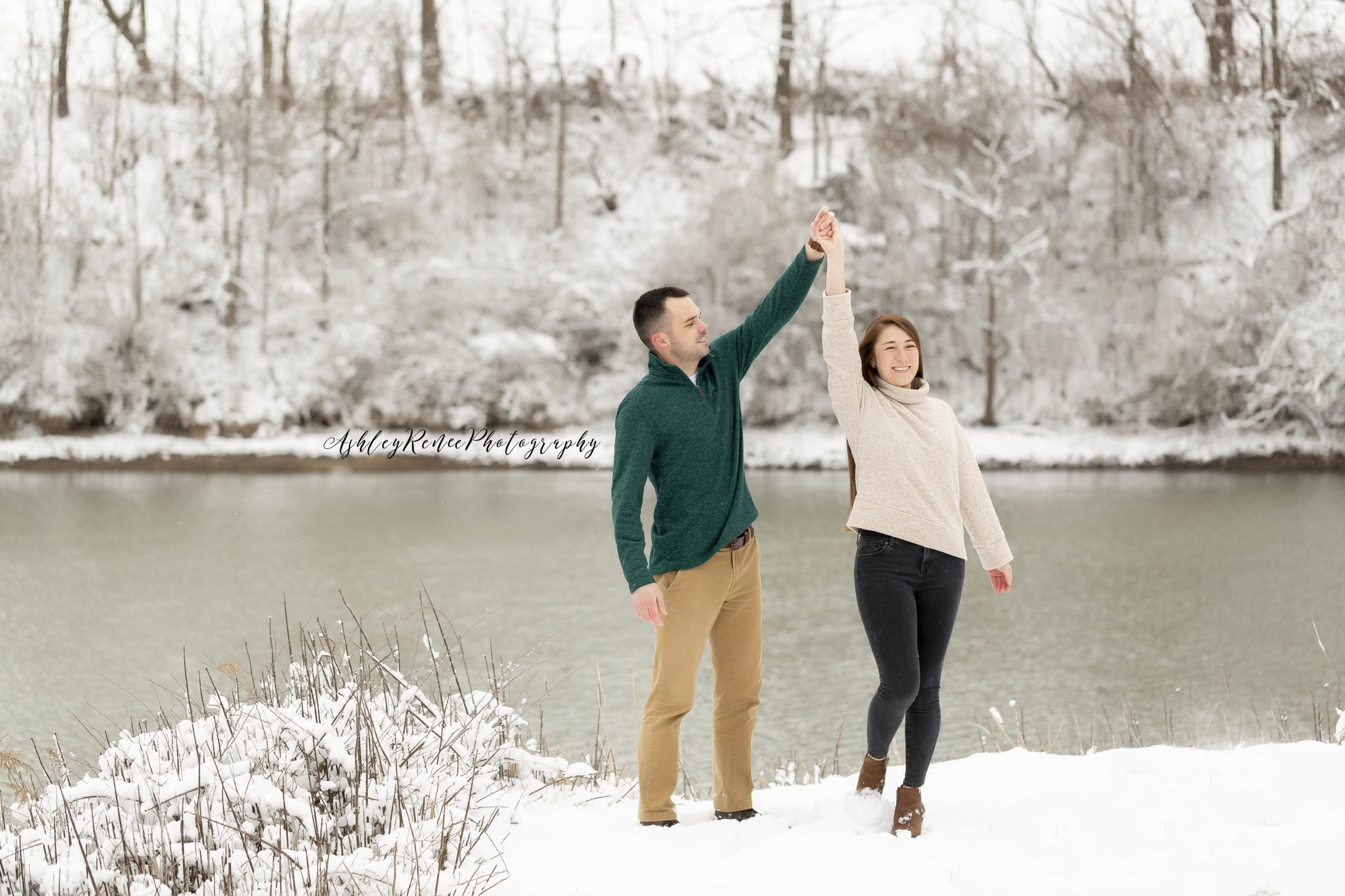 Winter engagement session Ashley Renee Photography Lafayette Indiana photographer